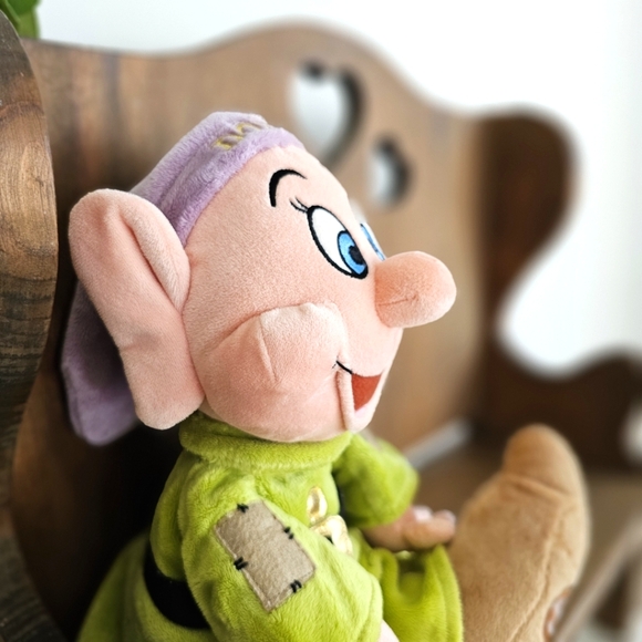 Disney Store Exclusive Mc Dopey Plush Snow White Seven Dwarfs Rare Toy 16 inches - Picture 8 of 15